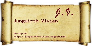 Jungwirth Vivien névjegykártya